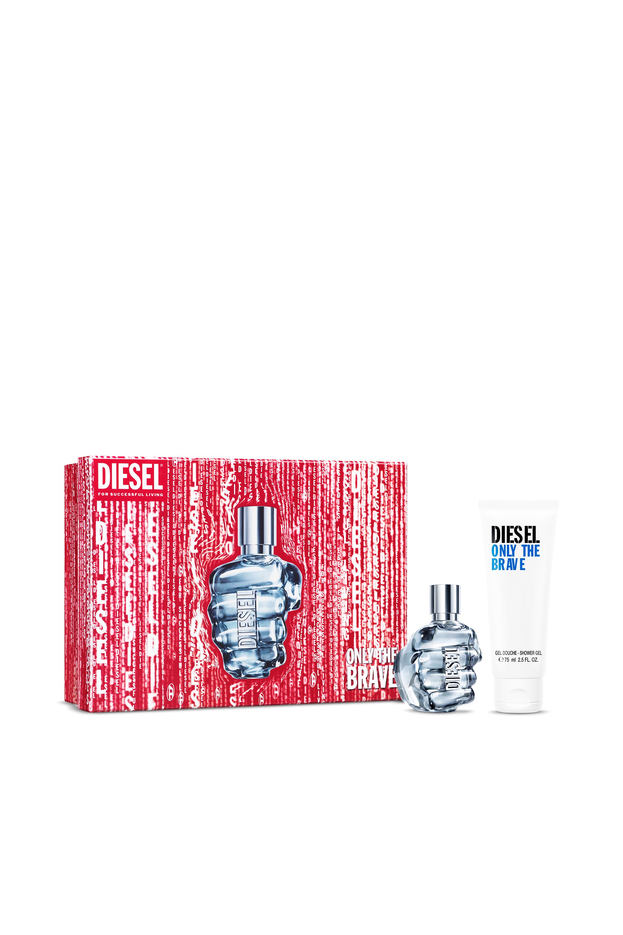 Diesel - DSL OTB EDT SETS V50+SG75 LG112400 FRAGRANCE, Man's Only The Brave Giftset, Eau De Toilette in Blue - 4