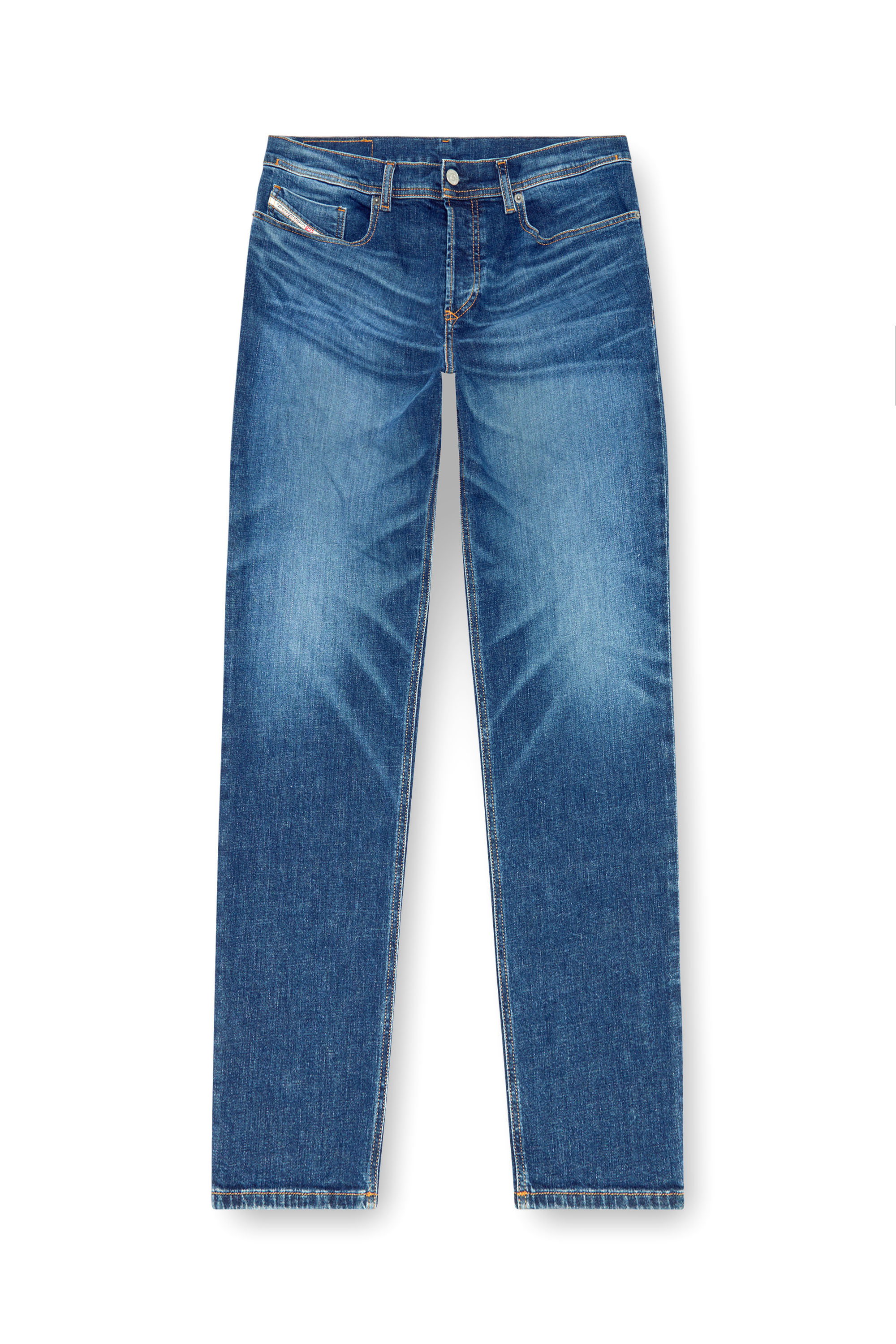 Regular Jeans 2023 D-Finitive 09J47, Dark Blue Diesel - Man's Regular Jeans 2023 D-Finitive 09J47, Dark Blue - 2