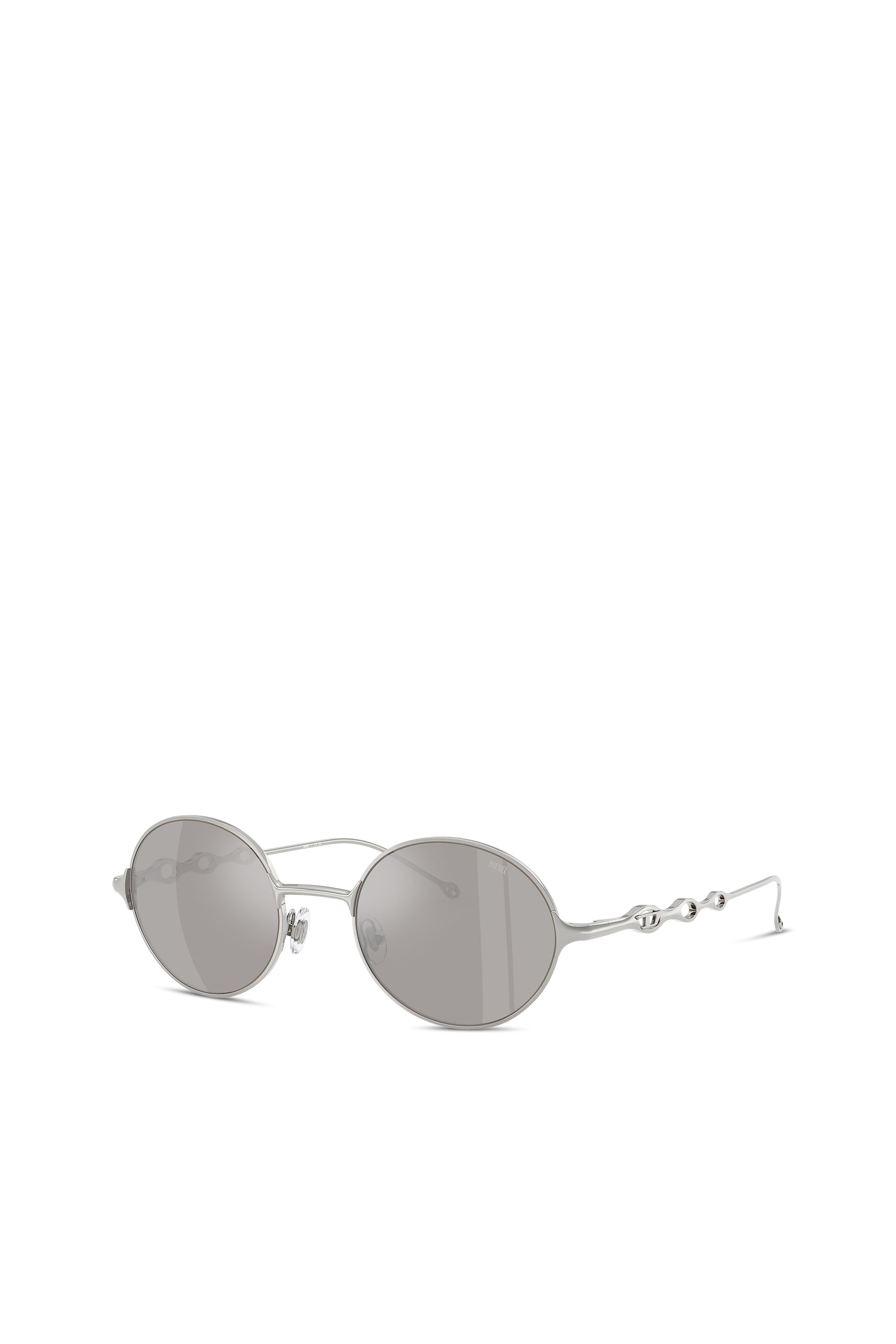 Diesel - 0DL1008, Unisex's Square sunglasses in Silver - 4