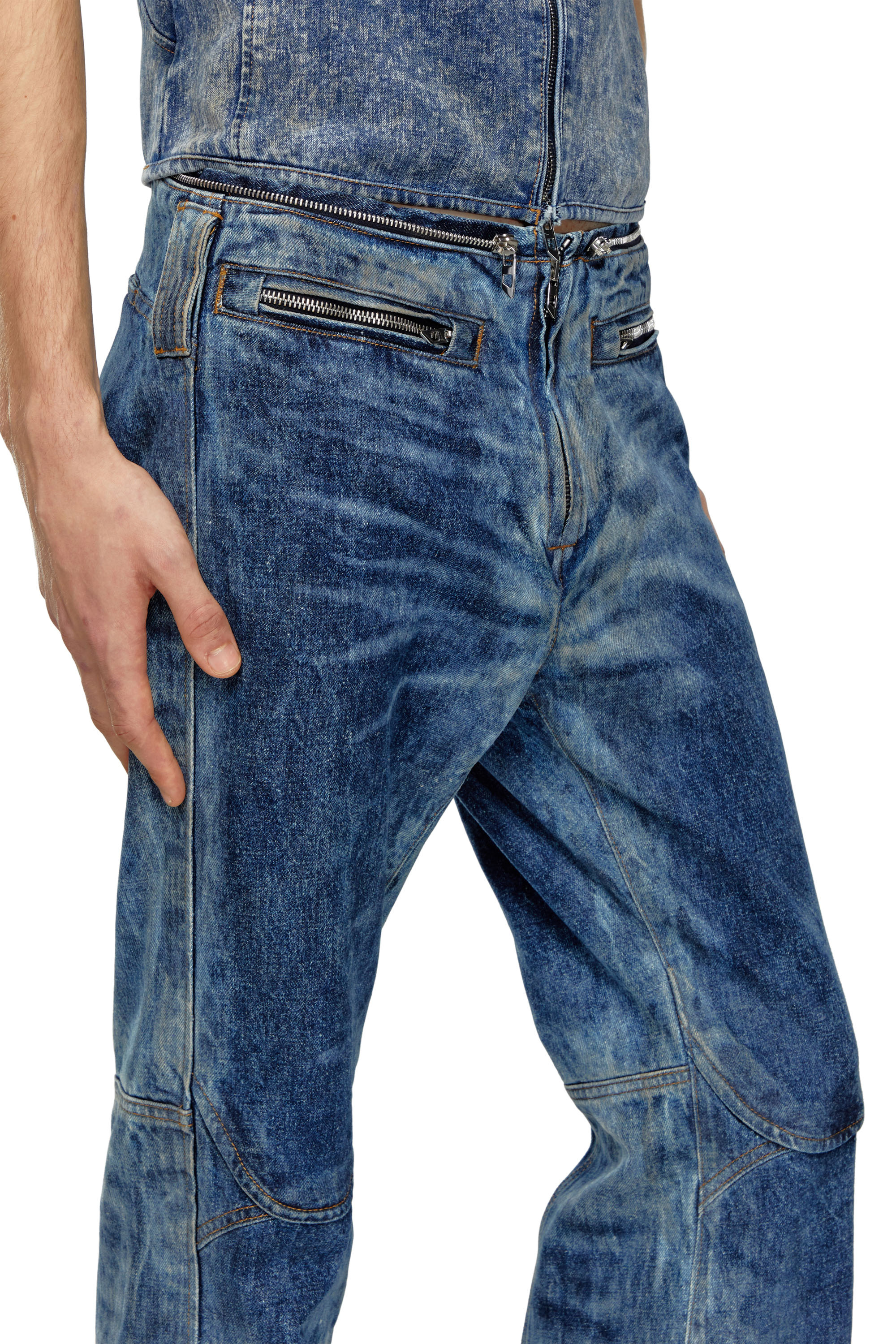 Diesel - Man Straight Jeans D-Gen 0PGAX, Dark Blue - Image 4