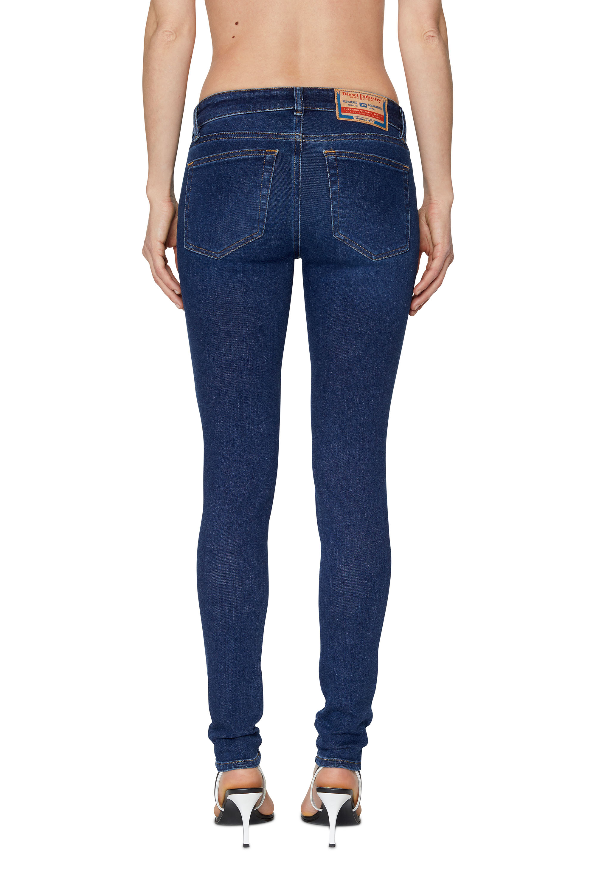 Diesel - Super skinny Jeans 2018 Slandy-Low 09C19, Dark Blue - Image 2