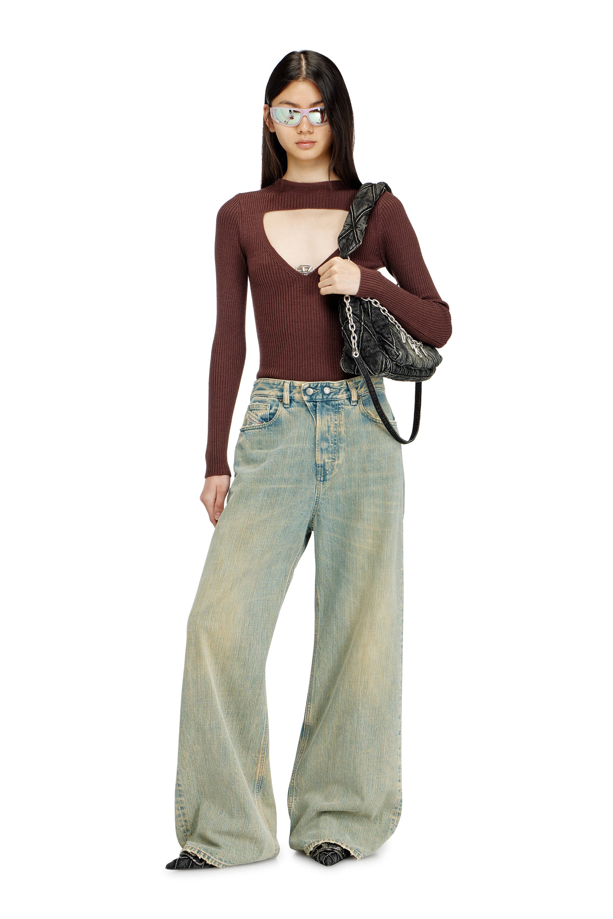 Diesel - Woman's Relaxed Jeans 1996 D-Sire 007CY, Medium blue - 2