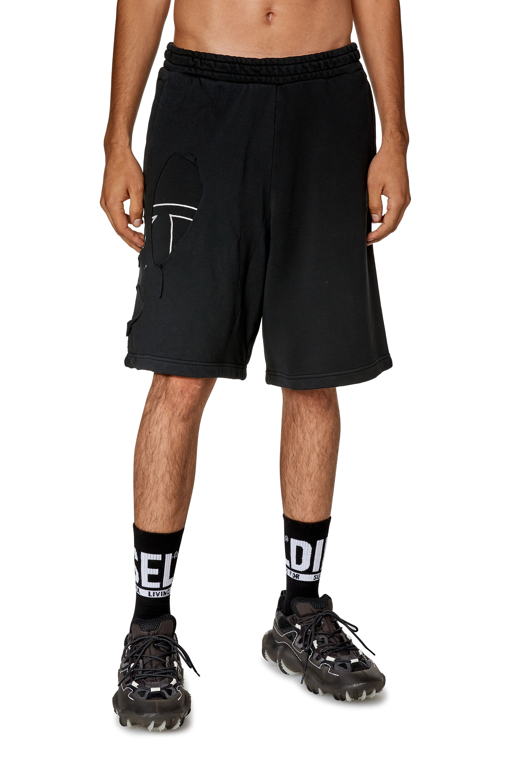 Diesel - P-CROWSTRAPOVAL, Black - Image 1