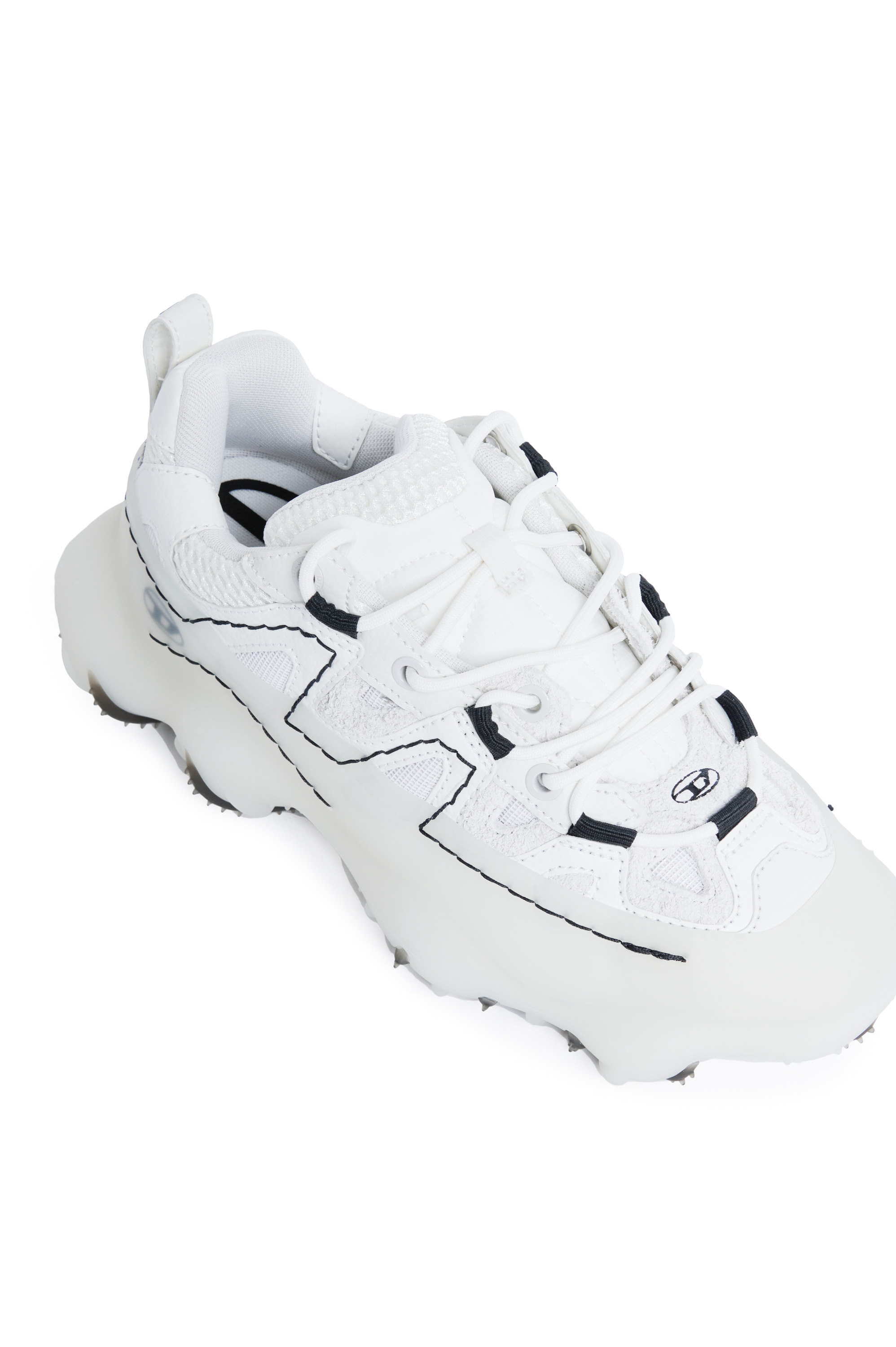 Diesel - S-PROTOTYPE P1, Unisex's Sneakers in mesh, leather and ripstop in White - 5