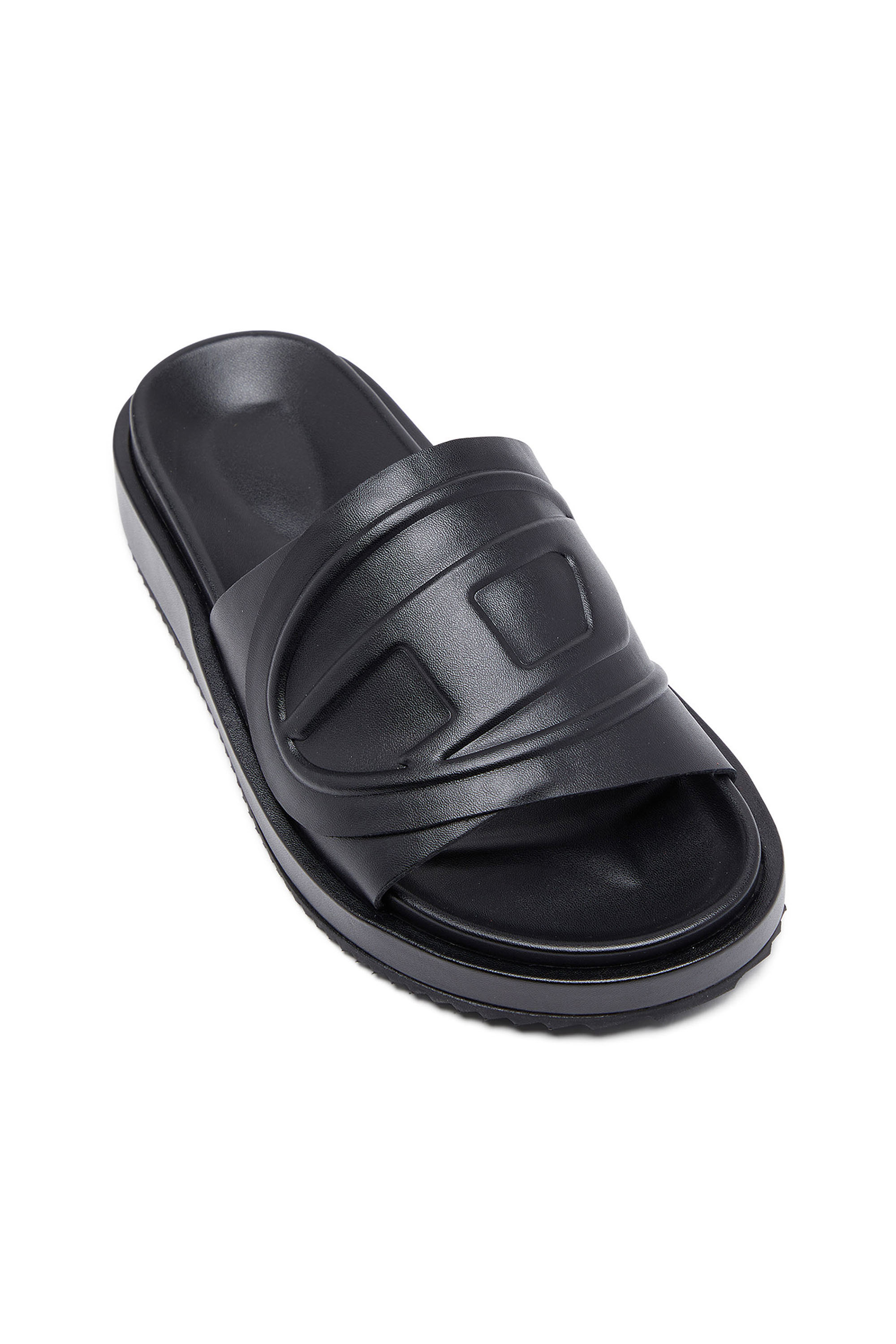 Diesel - SA-SLIDE D OVAL W, Woman's Sa-Slide D-Slide sandals with Oval D strap in Black - 7