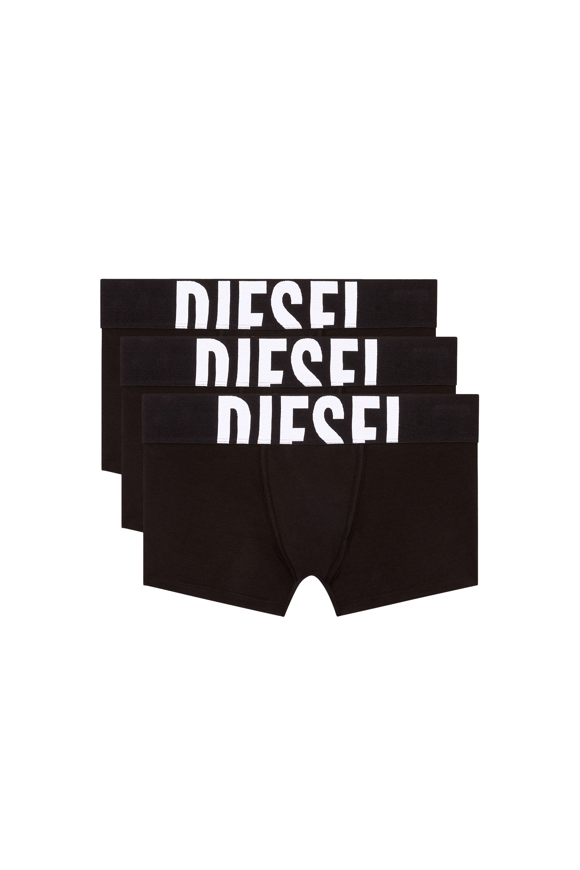 Diesel - UMBX-DAMIENTHREEPACK-5.5EL, Man's Three-pack boxer briefs in stretch cotton in Black - 1