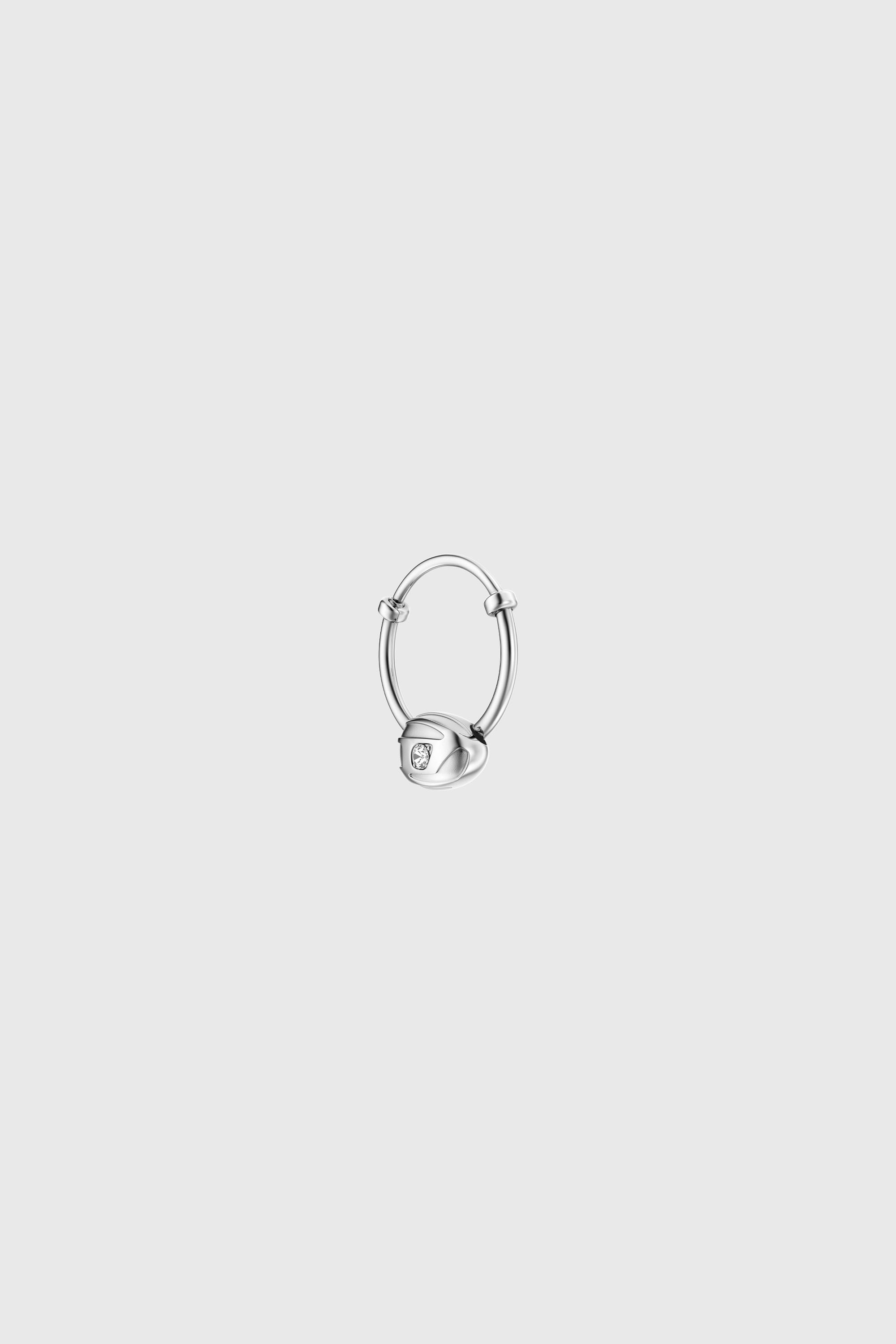 Diesel - DX1703040 JEWELLERY, Unisex's Stainless steel hoop earring in Silver - 3