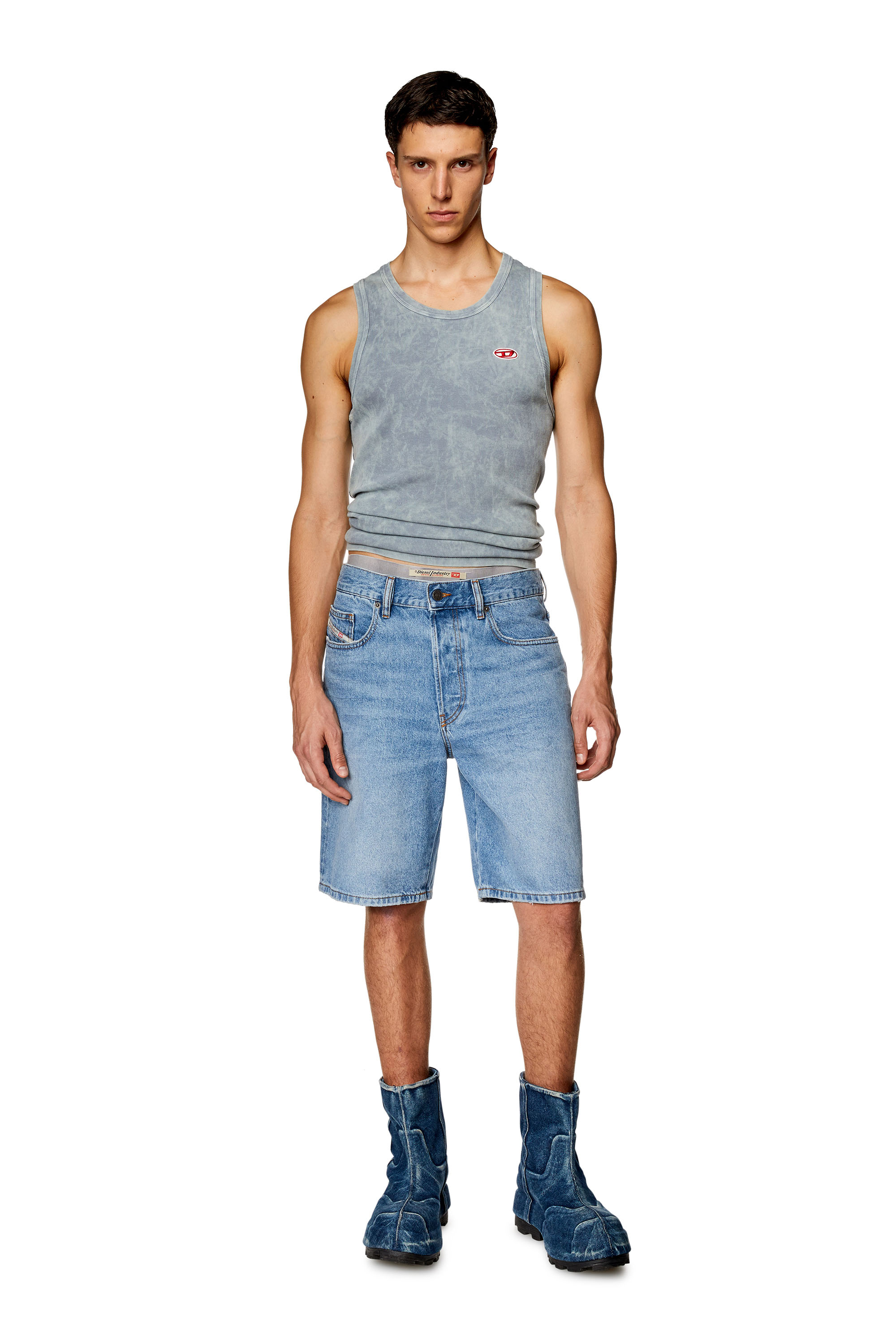 Diesel - REGULAR-SHORT, Man Denim shorts in Blue - Image 2