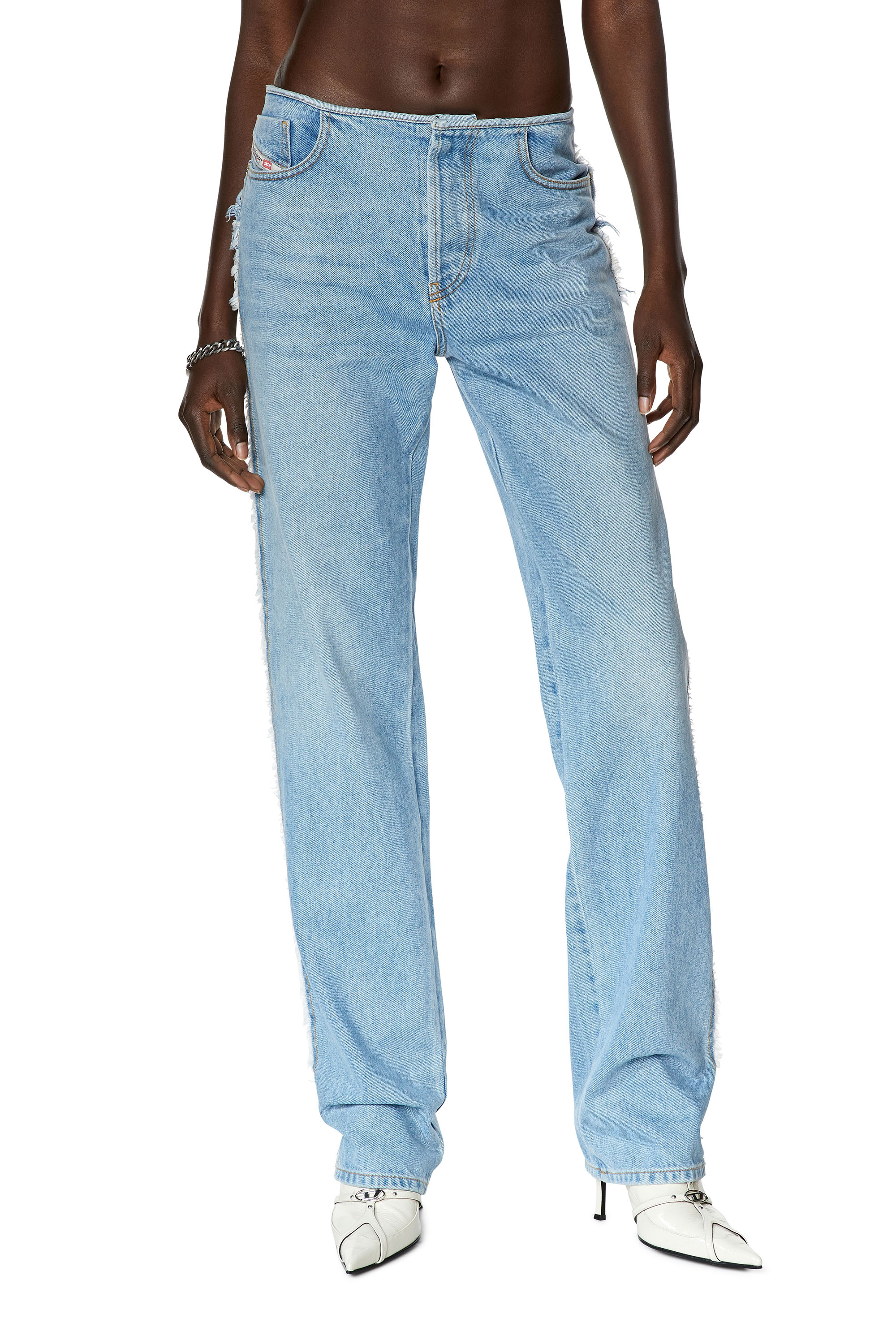 Diesel - Straight Jeans D-Ark 0HLAC, Light Blue - Image 2