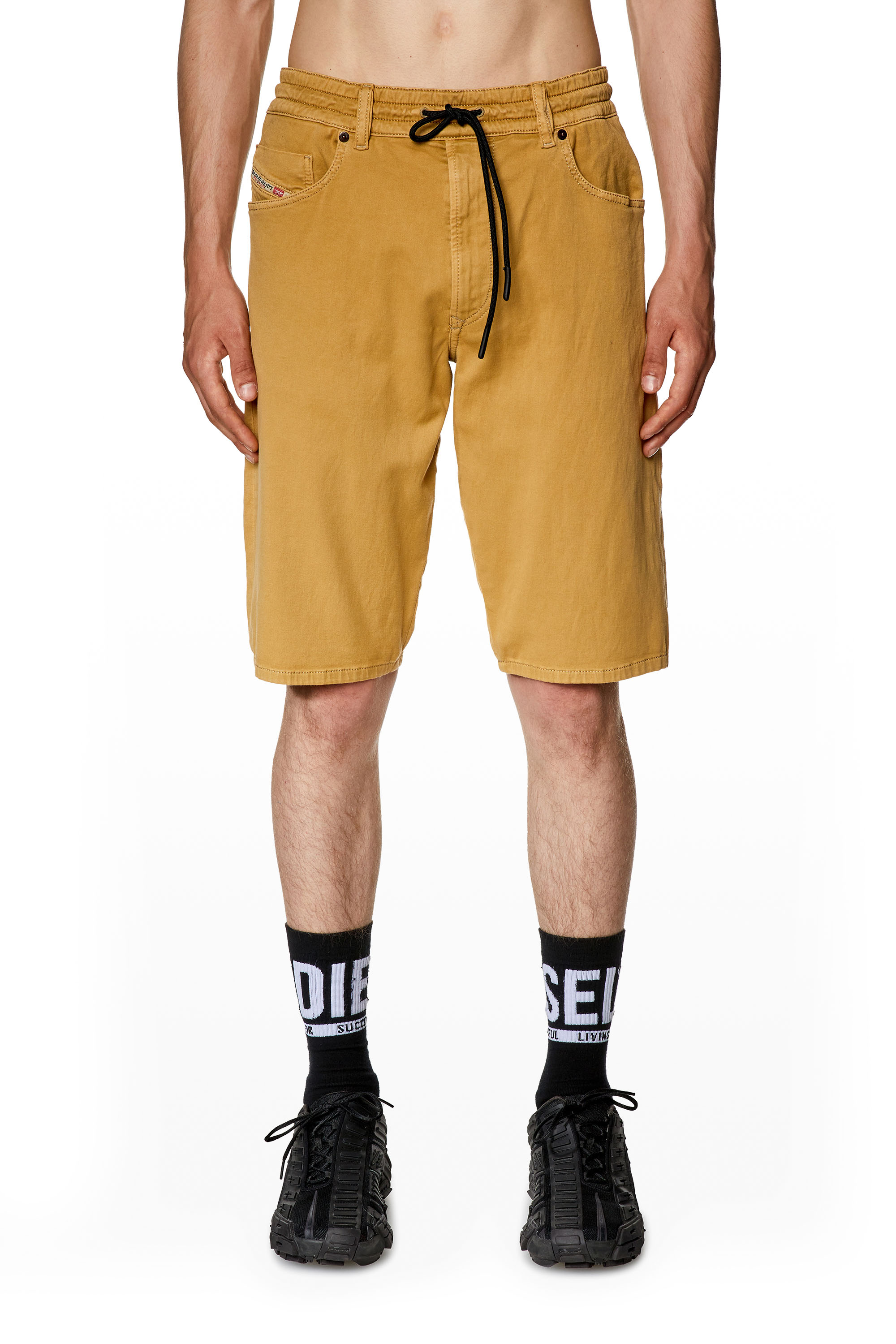 Diesel - D-KROOLEY-SHORT JOGG, Light Brown - Image 1