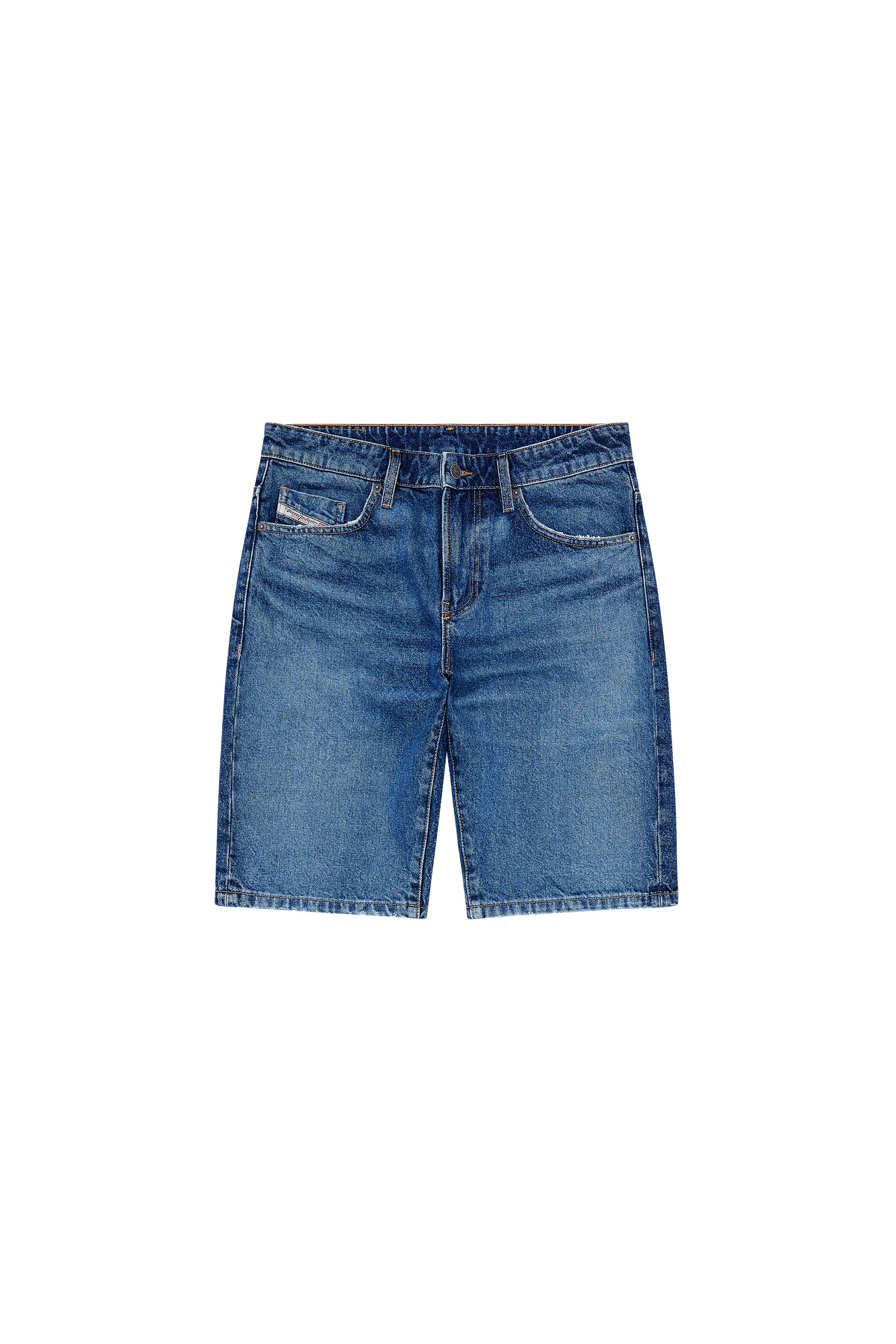 Diesel - SLIM-SHORT, Man Slim denim shorts in Blue - Image 3