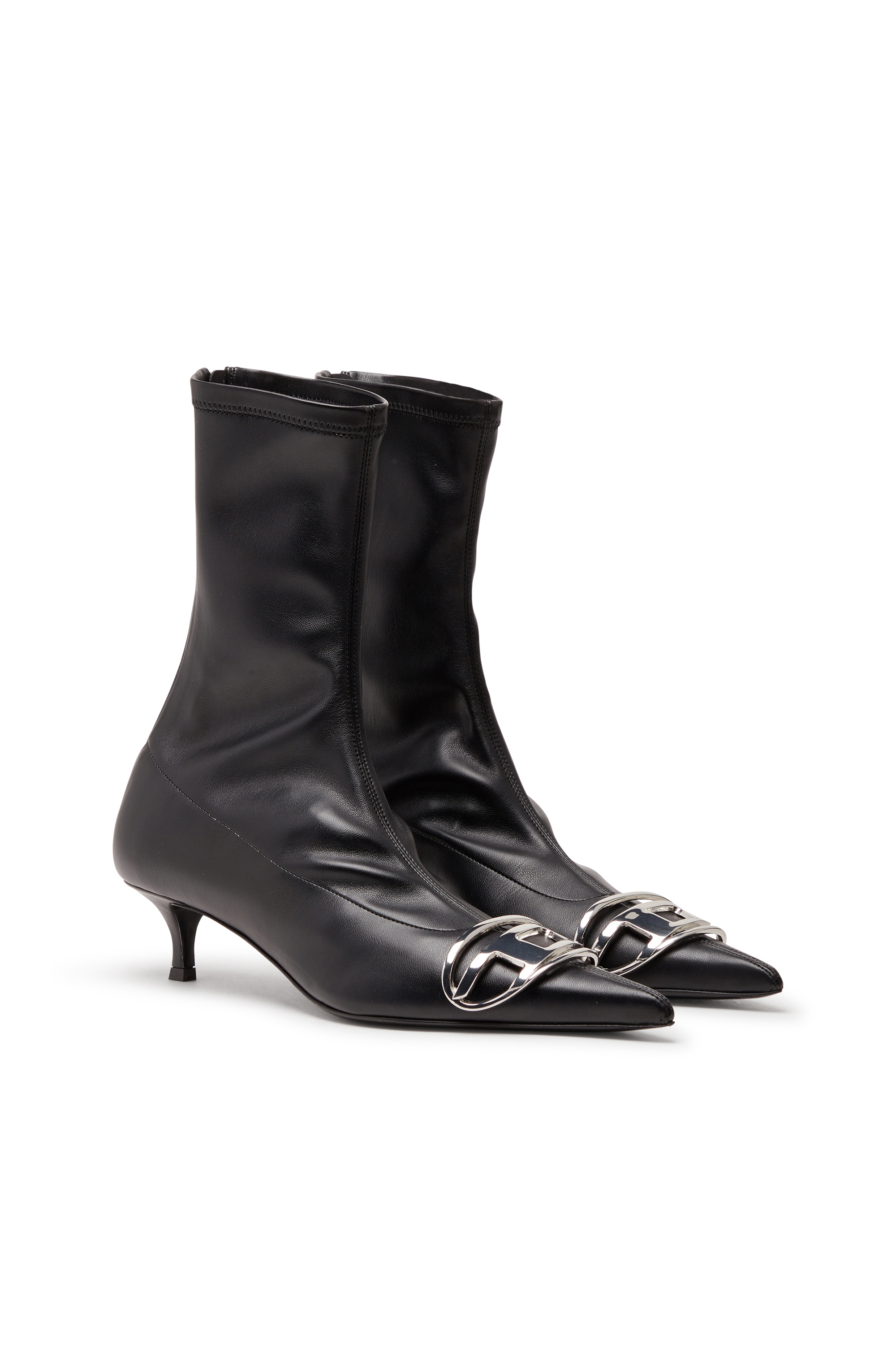 D-VENUS KITTIE BT, Black Diesel - D-VENUS KITTIE BT, Woman's D-Venus-Sock boot with Oval D plaque in Black - 2