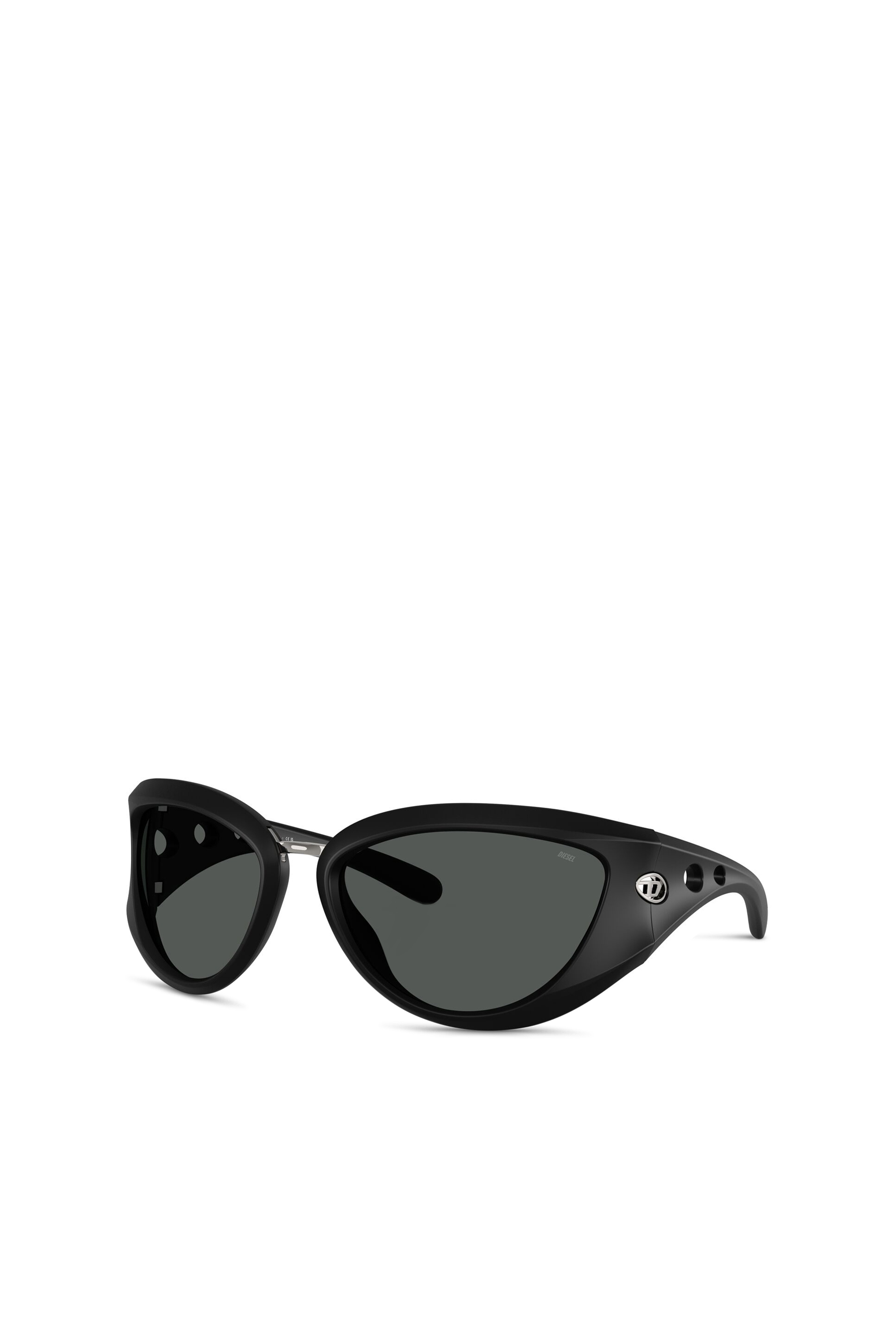 Diesel - 0DL3007U, Unisex's Cat-eye style sunglasses in Black - 4