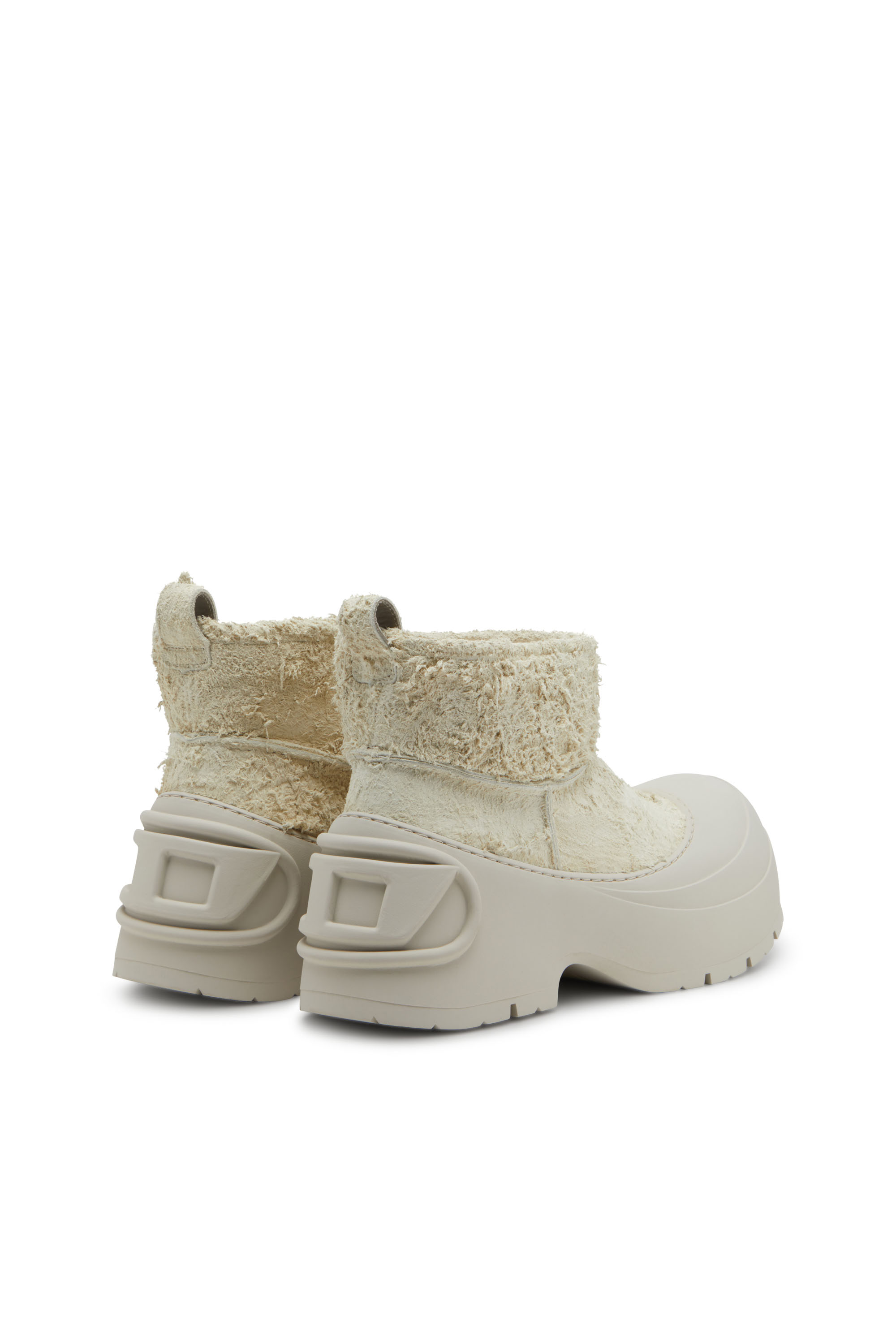 Diesel - D-DONALD MONTONE, Man's D-Donald-Chunky ankle boot with lug sole in White/Grey - 3