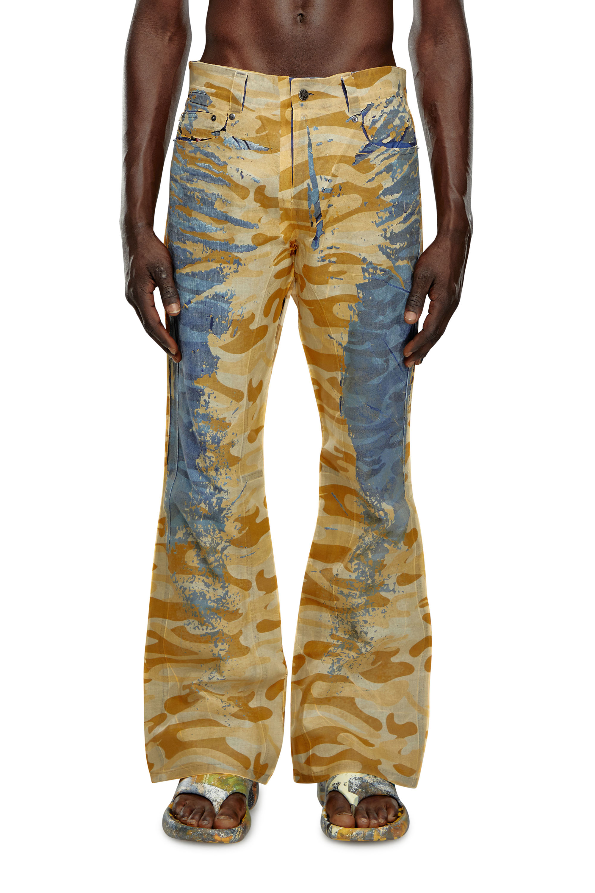 Diesel - P-FRO-DEV, Man Camo pants with peel-off muslin in Multicolor - Image 2