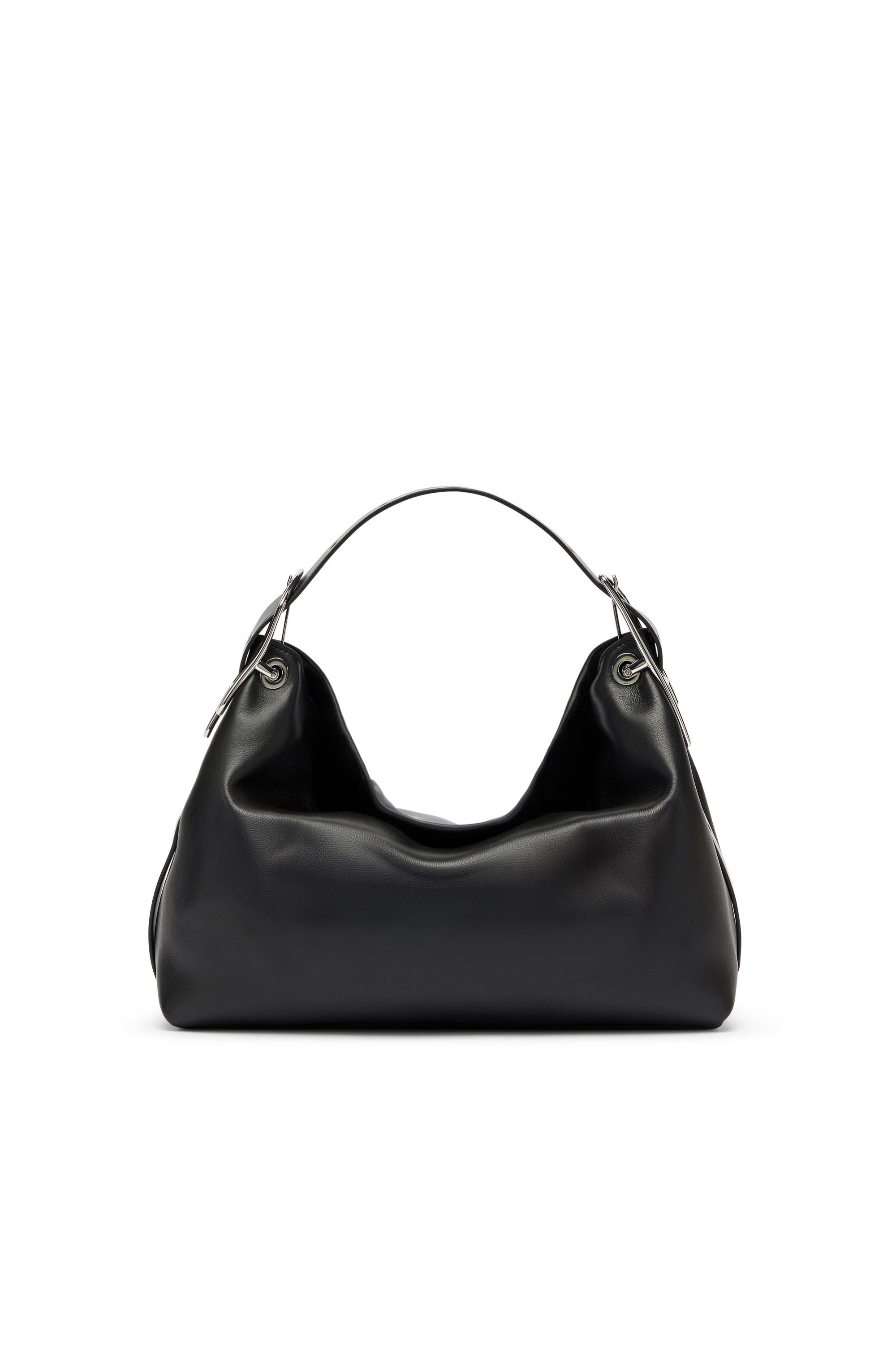 Diesel - D-LINE SHOULDER, Woman's D-Line-Leather shoulder bag in Black - 1