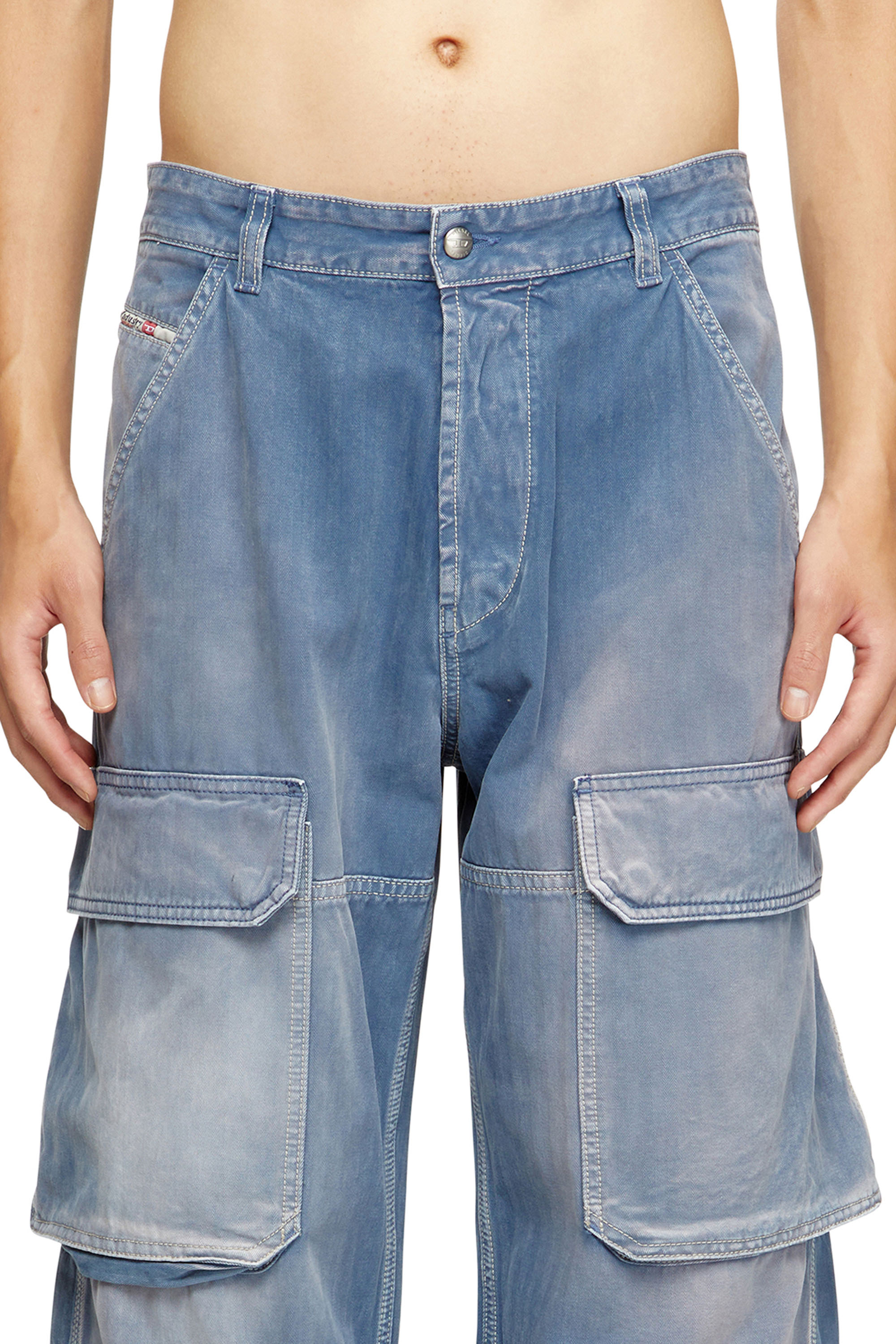 Relaxed Jeans D-Touch 09M93, Medium blue Diesel - Man's Relaxed Jeans D-Touch 09M93, Medium blue - 5