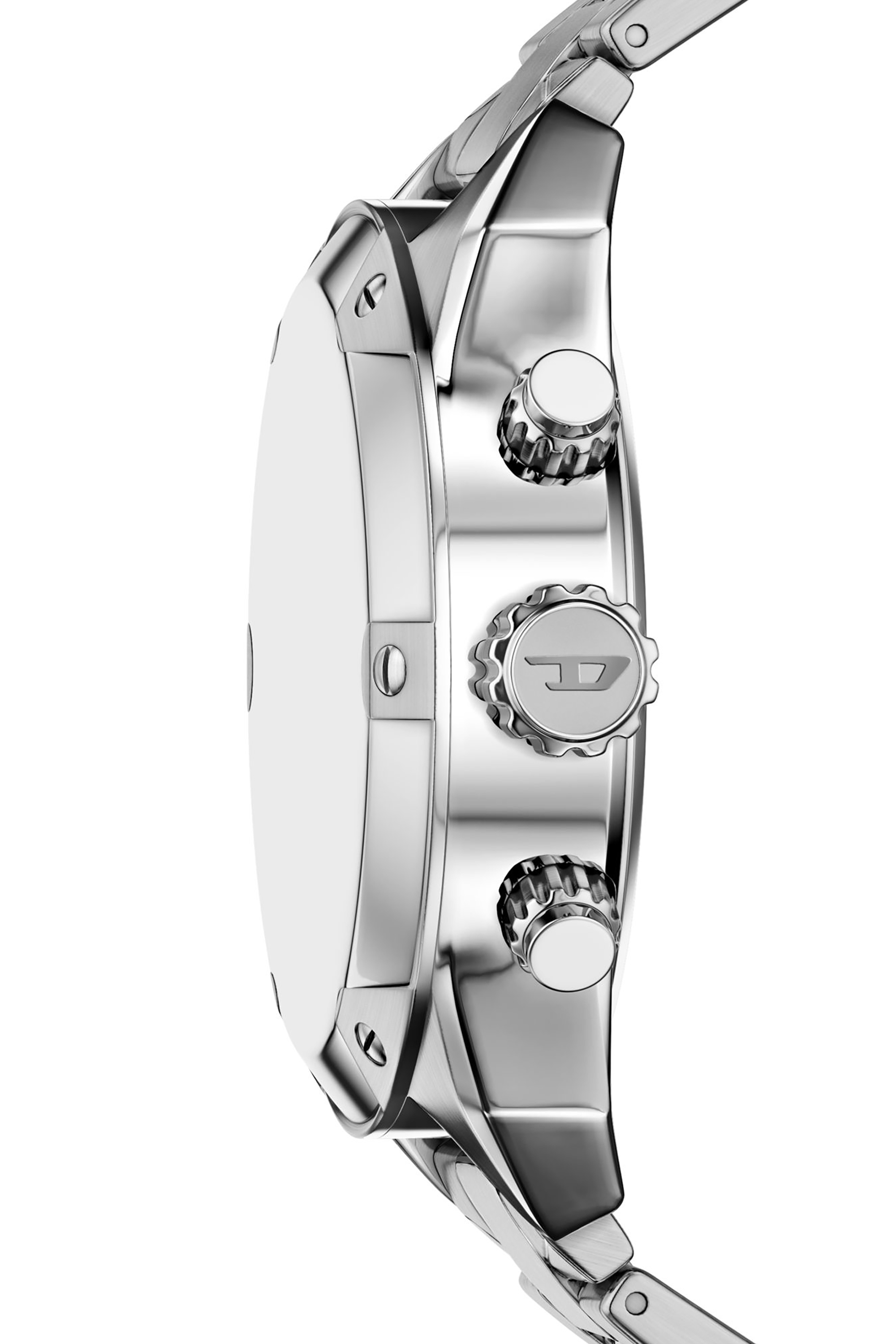 Diesel - DZ4712 WATCH, Man's Spiked stainless steel watch in Silver - 3