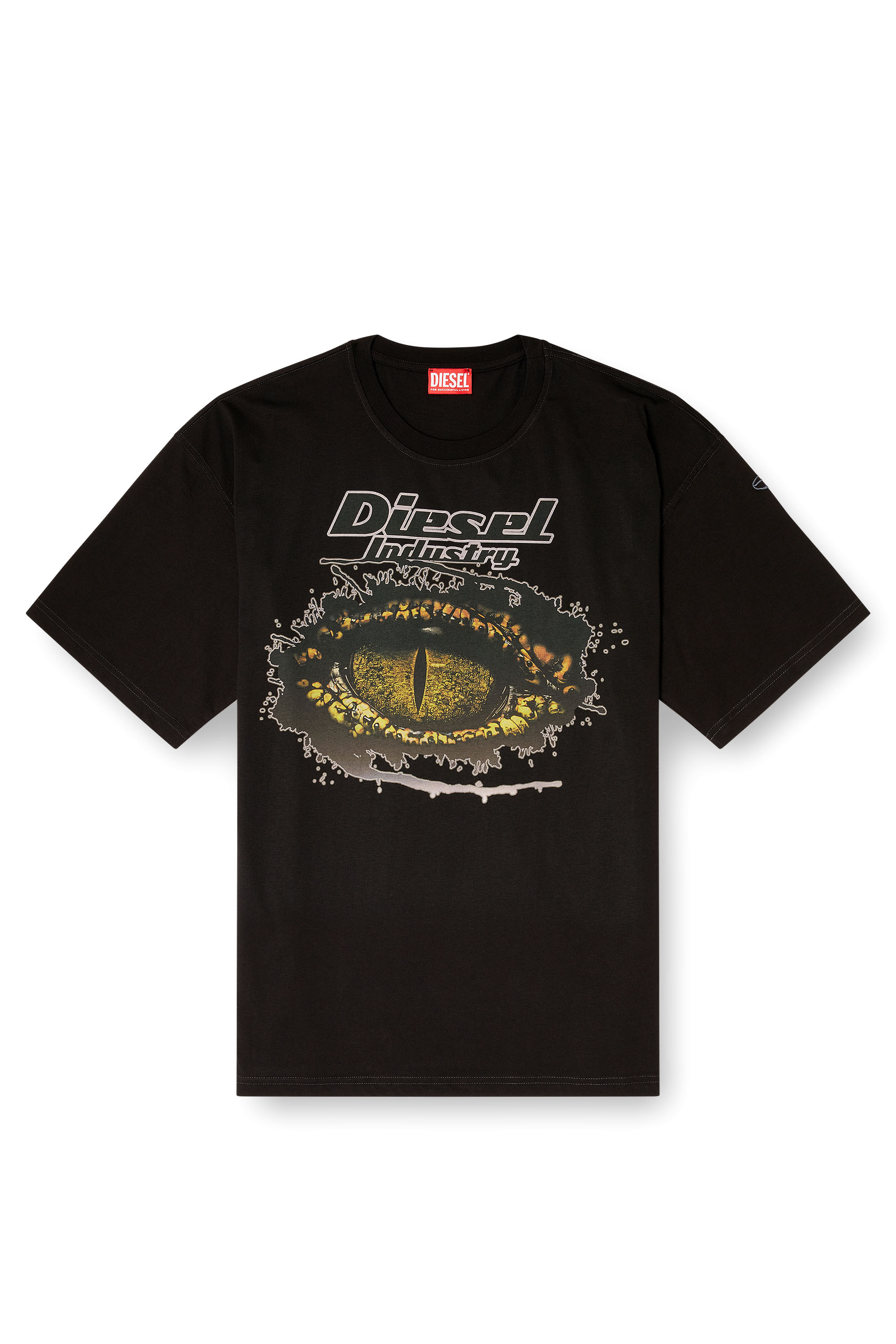 Diesel - T-BOXT-T25, Man's Cotton t-shirt with digital print in Black - 2