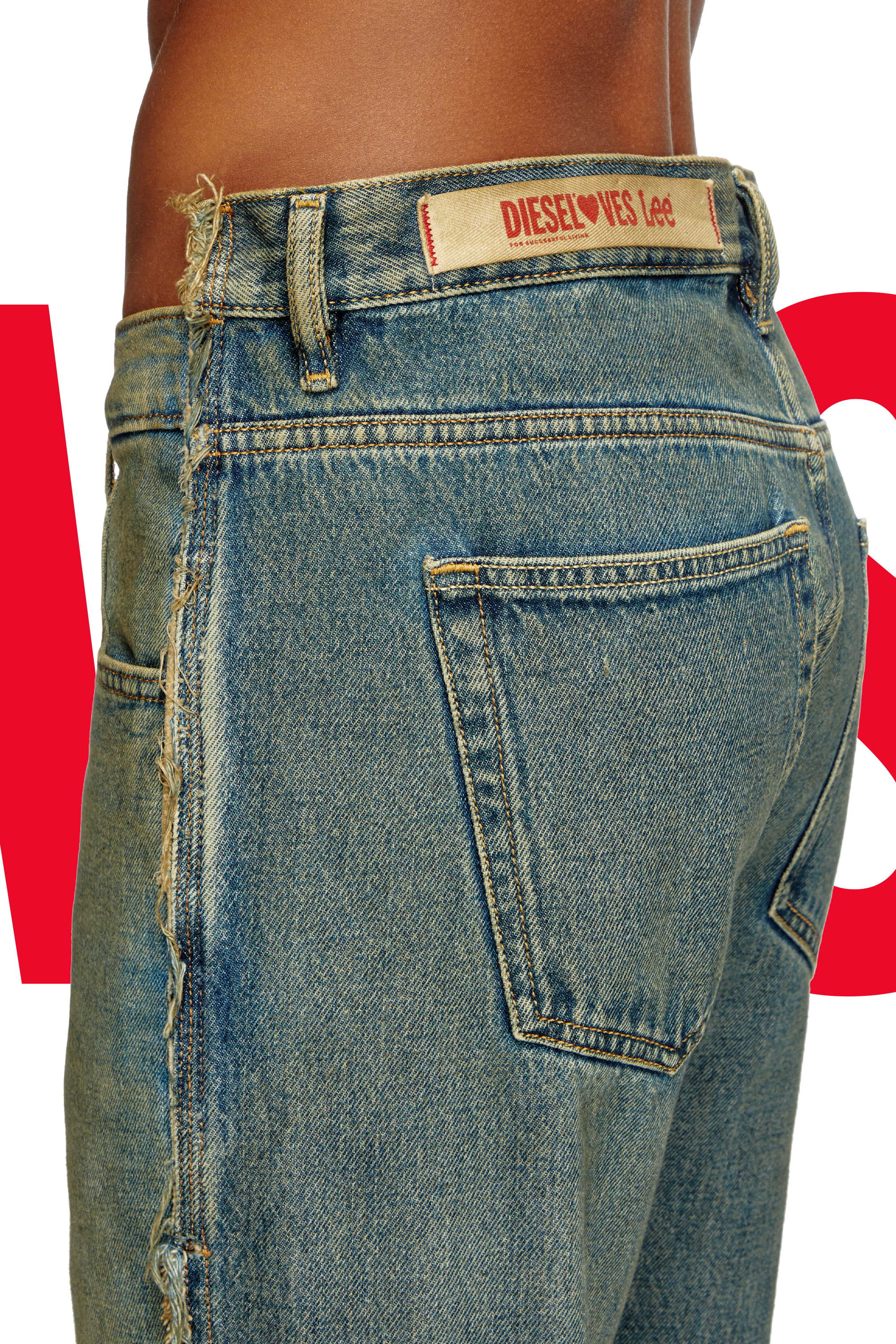 Regular Jeans Dieseloves 04 09M98, Dark Blue Diesel - Man's Regular Jeans Dieseloves 04 09M98, Dark Blue - 4