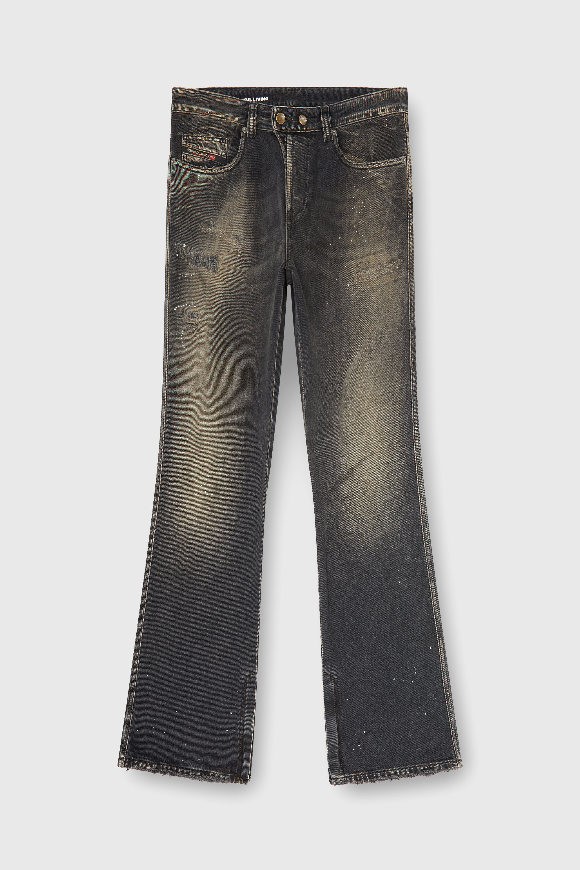 Diesel - Man's Bootcut Jeans 1998 D-Buck 09P64, Black/Dark grey - 2