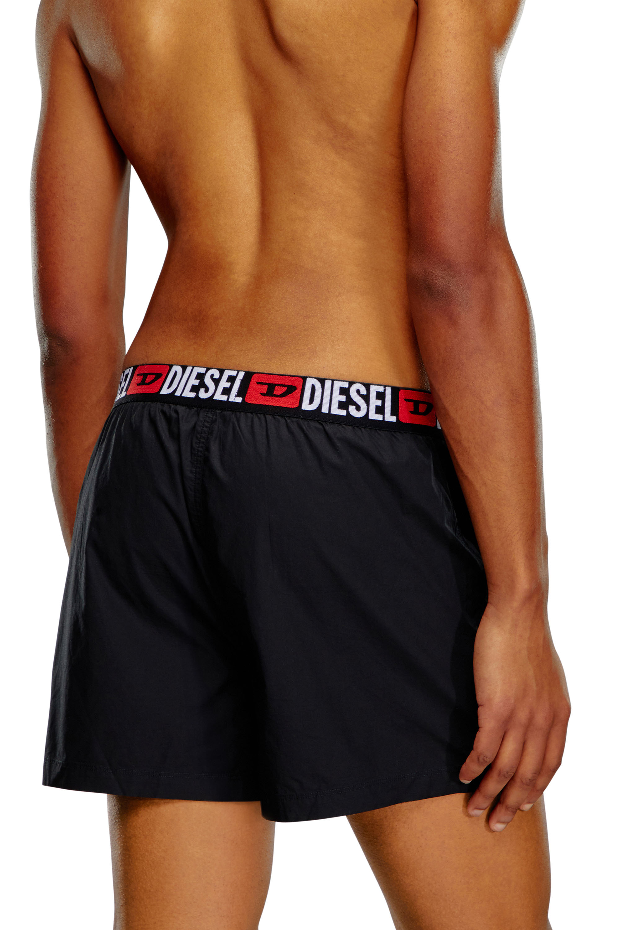 Diesel - UMBX-STARKTWOPACK, Man Two-pack boxers with logo waist in Black - Image 3
